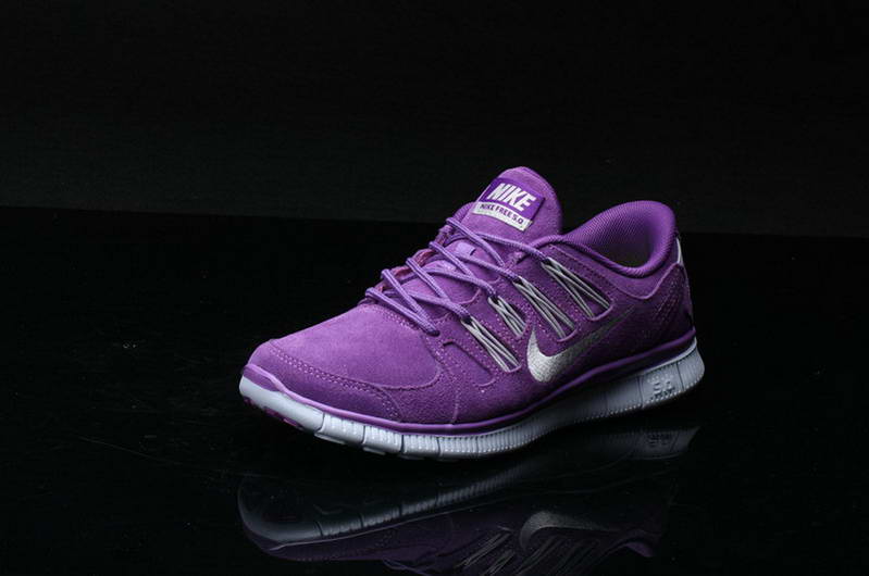 Nike Free 5.0 Fur Womens shoes Purple white (2)